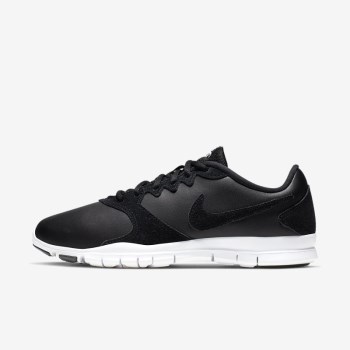 Nike Flex Essential TR Leather - Női Edzőcipő - Fekete/Fehér/Világos Piros/Fekete